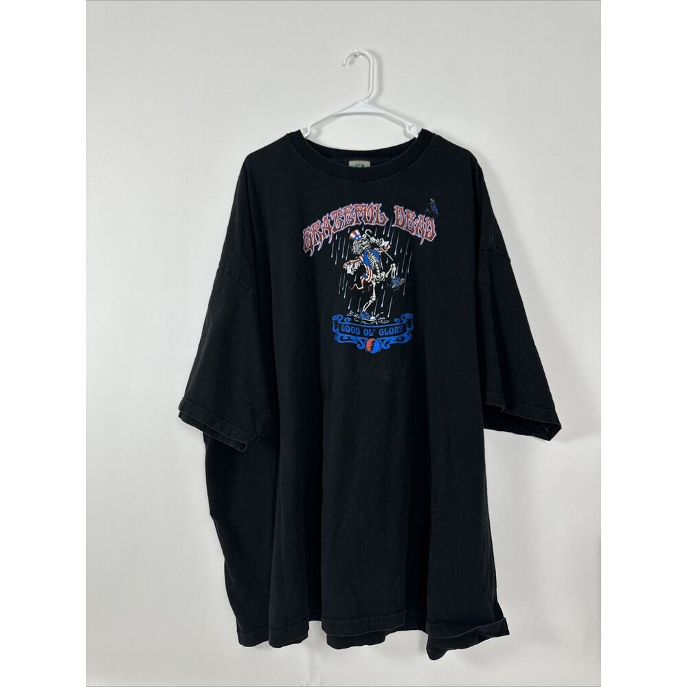 Vintage Liquid Blue Grateful Dead Skeleton Uncle Sam “Good Ol’ Glory” Shirt XL?